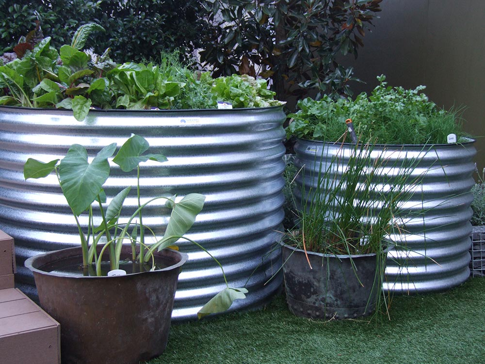 1600x510mm Galvanised Round Garden Bed VIC